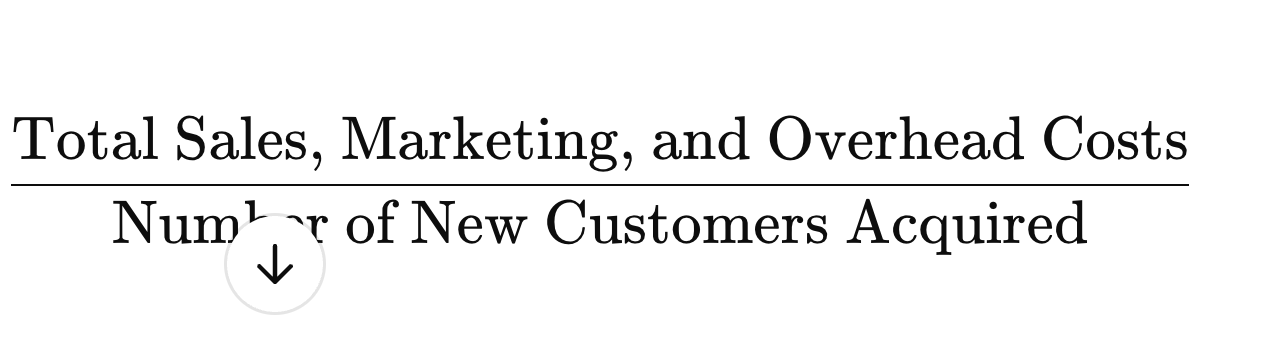 Fully Burdened CAC =